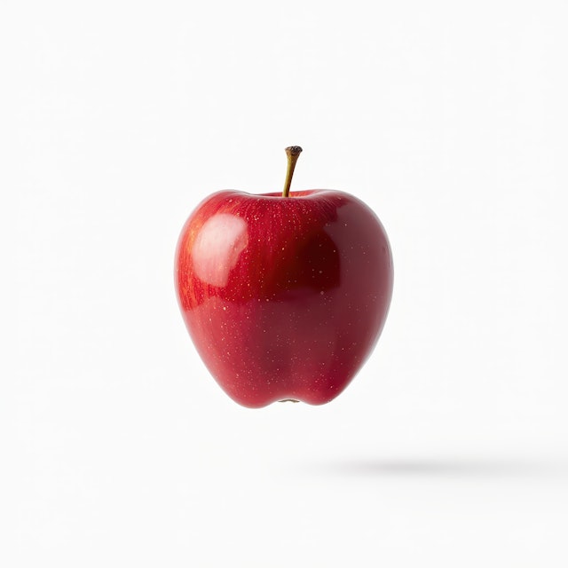 Vibrant Red Apple