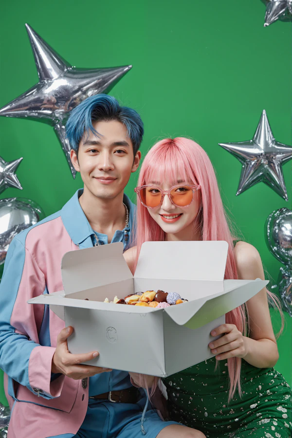Festive Couple Portrait
