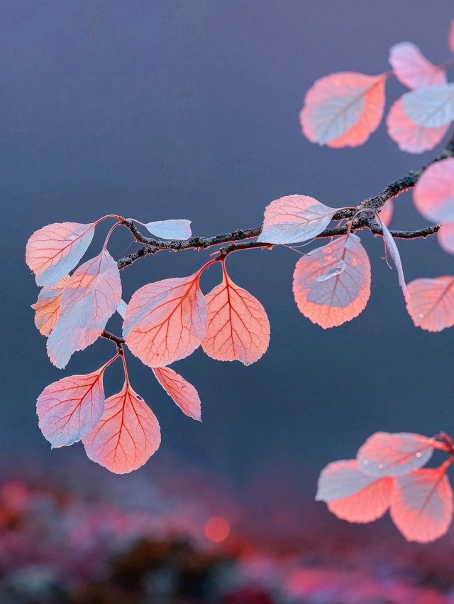 Serene Twilight Leaves