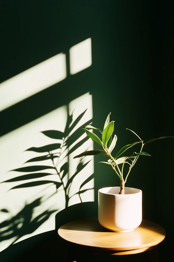 Minimalist Plant Scene