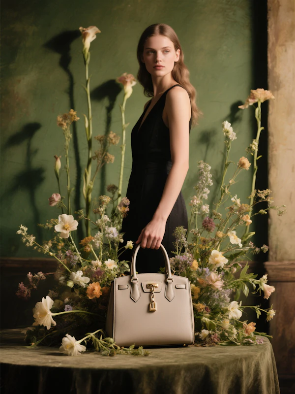 Elegant Floral Portrait