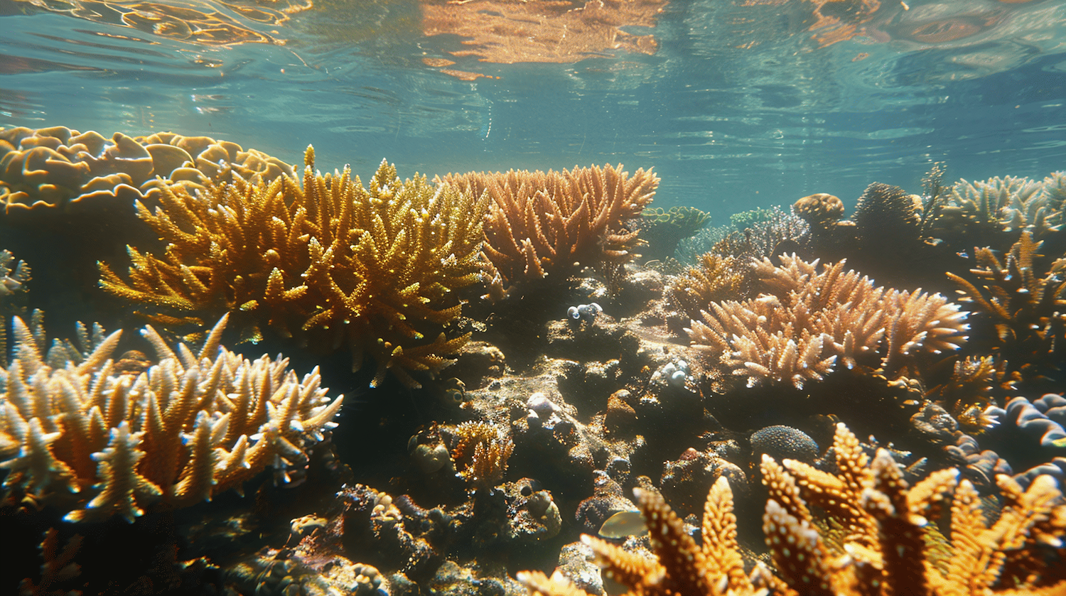 Vibrant Underwater Coral Scene