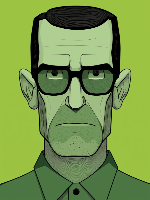 Stylized Illustration of a Man