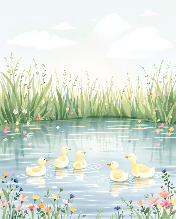 Tranquil Pond Scene