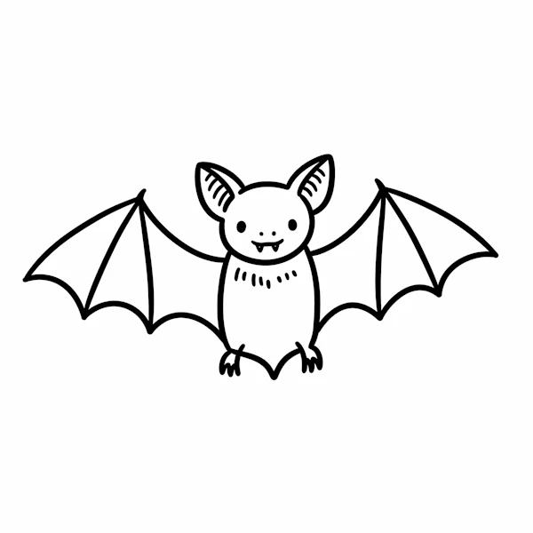 Cartoon Bat Drawing