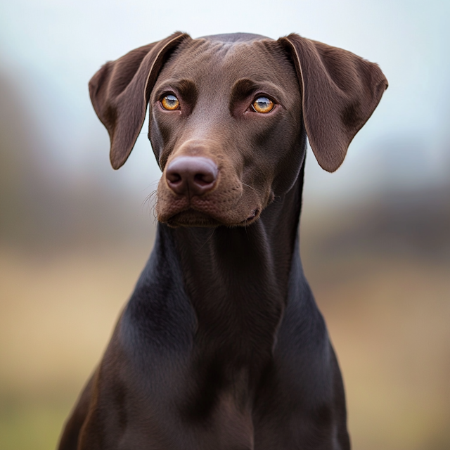 Elegant Chocolate-Brown Dog