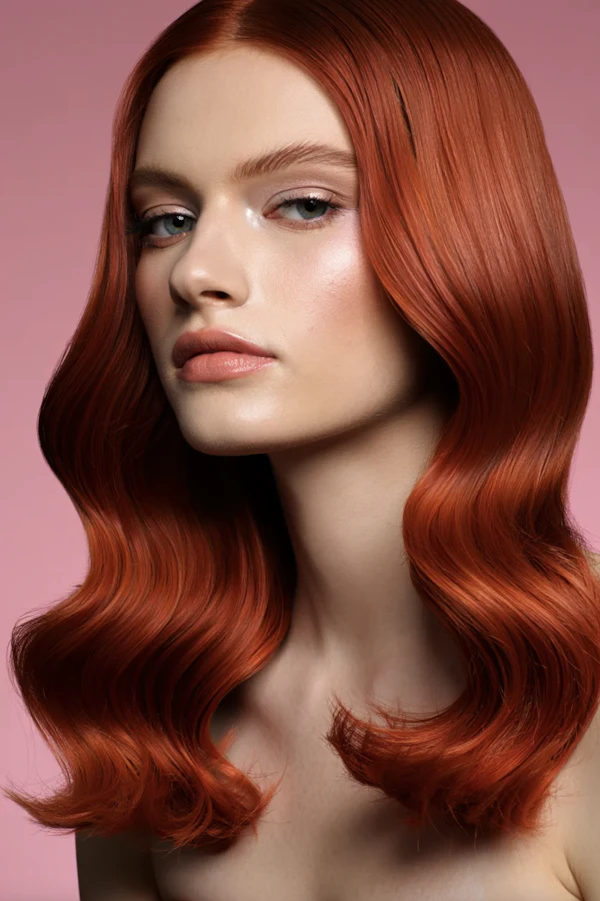Elegant Red-Haired Portrait