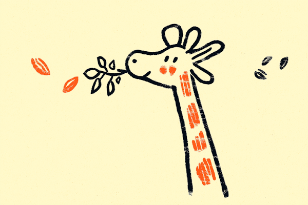 Whimsical Giraffe Illustration