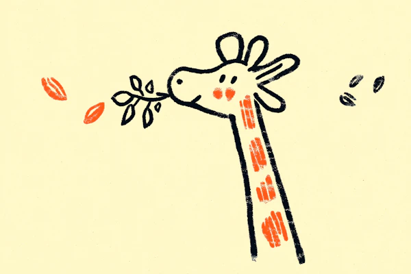 Whimsical Giraffe Illustration