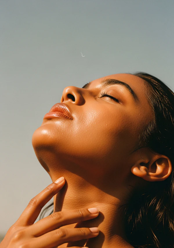 Serene Portrait Close-Up
