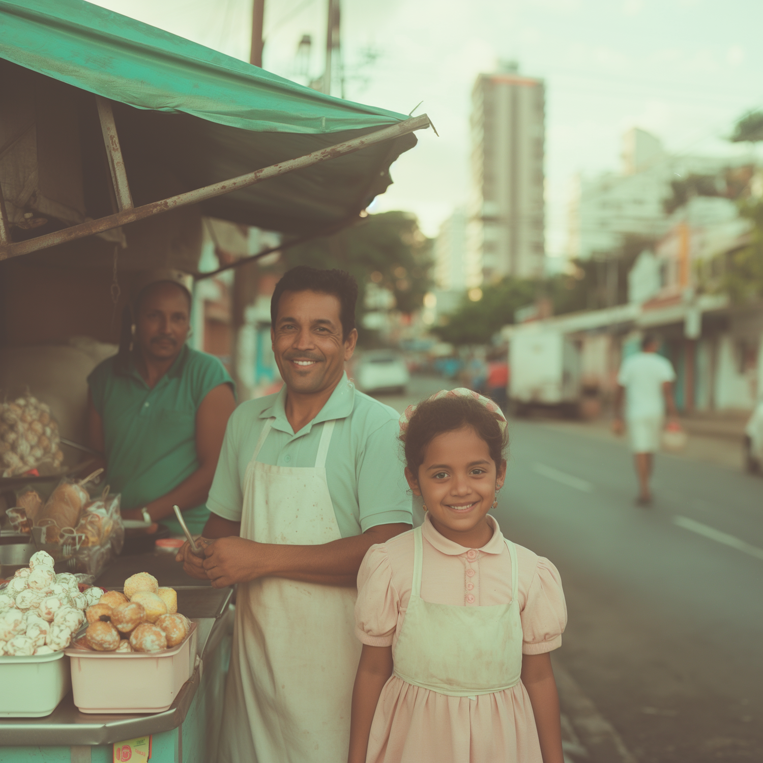 Warm Street Food Scene