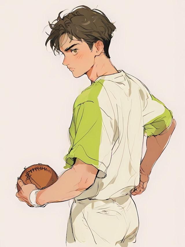 Football Player Portrait