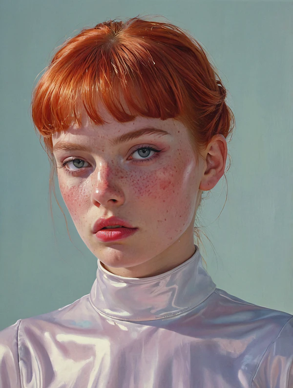 Portrait of a Young Woman with Red Hair