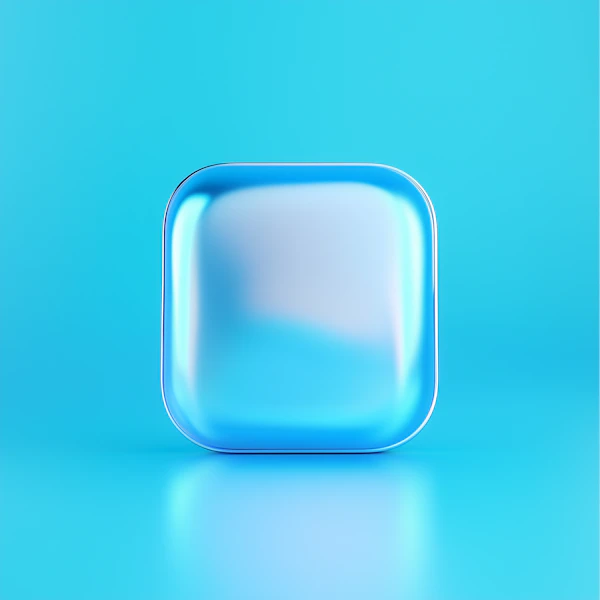 Futuristic Blue Object