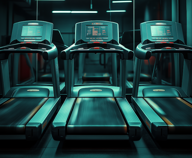 Futuristic Gym Treadmills