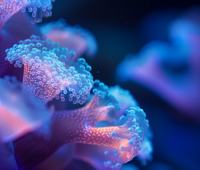 Luminous Sea Anemones