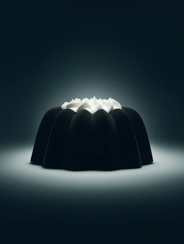 Elegant Black Dessert
