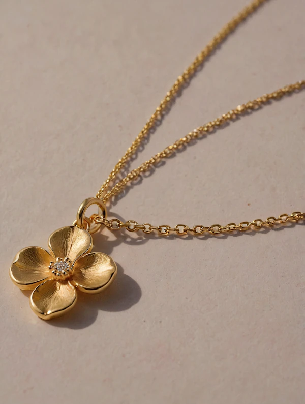 Gold Flower Necklace