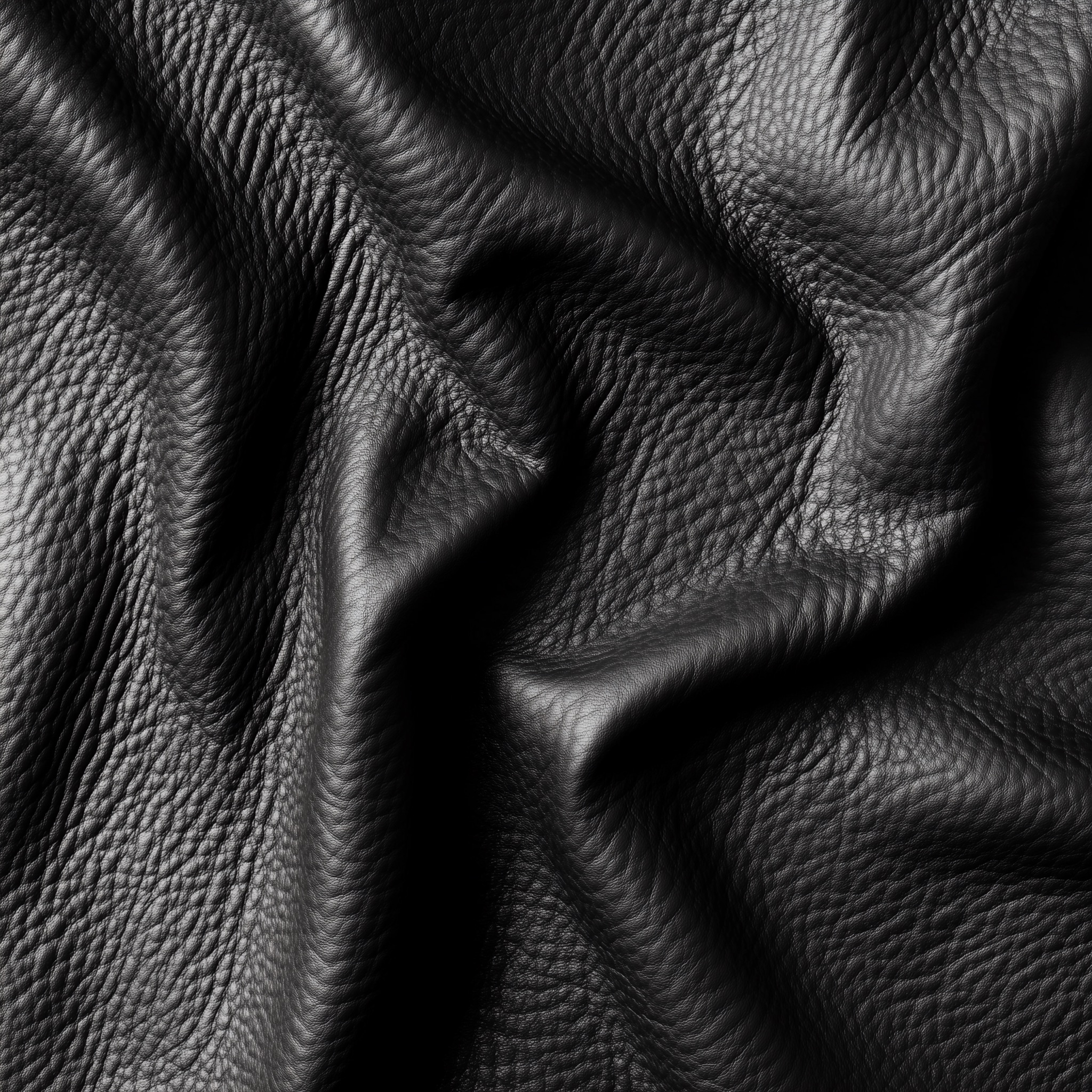 Textured Black Leather Photo on Lummi