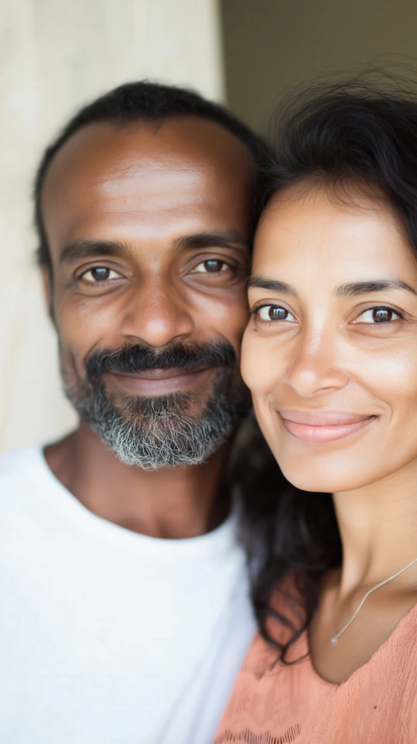 Smiling Couple Portrait