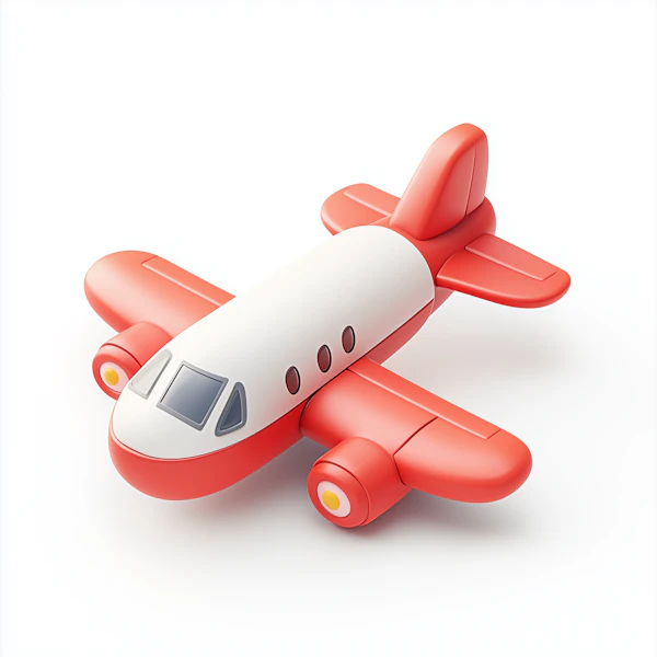Toy Airplane Illustration