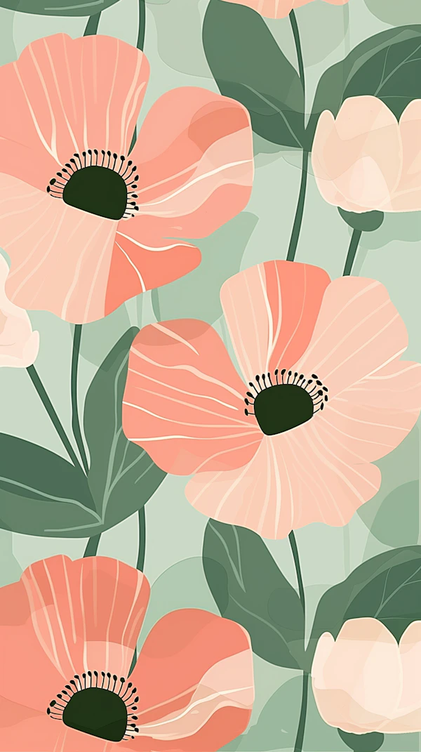 Stylized Floral Artwork