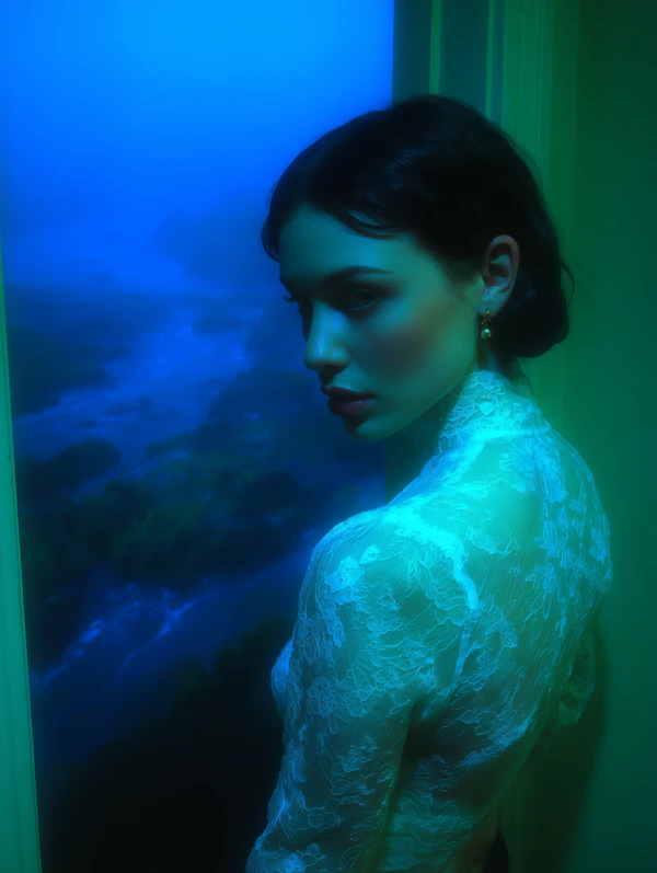 Contemplative Woman Portrait
