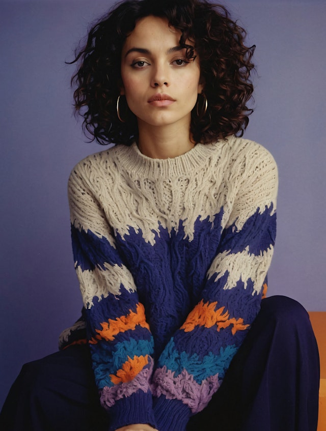 Colorful Sweater Portrait