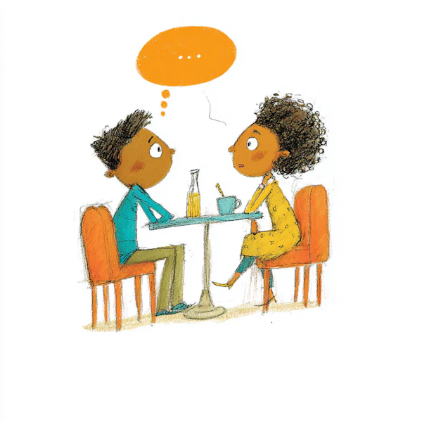 Two People Conversing
