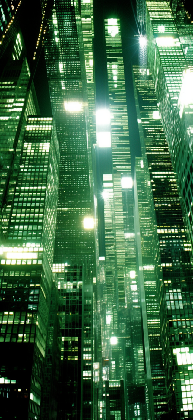 Neon Vertigo: A Sci-Fi Urban Dreamscape