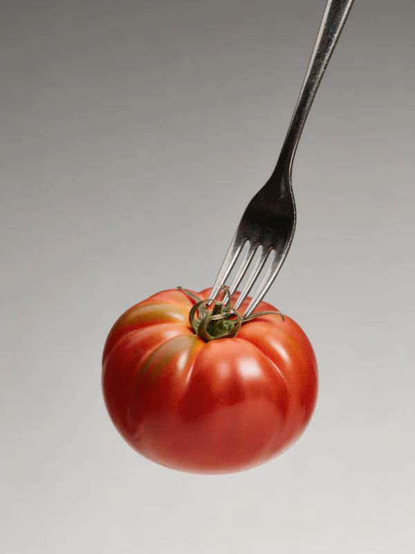Tomato on Fork