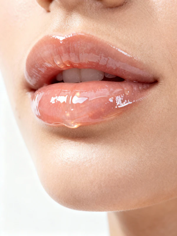 Glossy Lips Close-Up