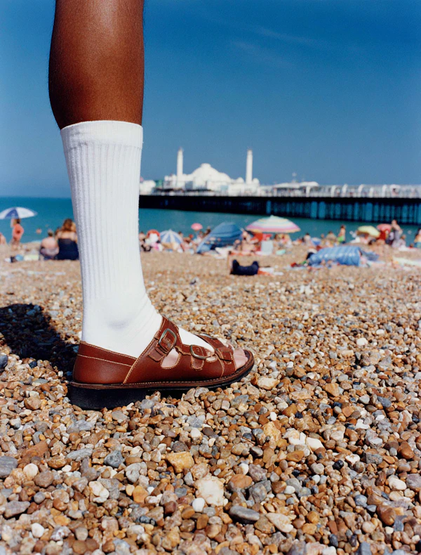 Sandal on Pebble Beach