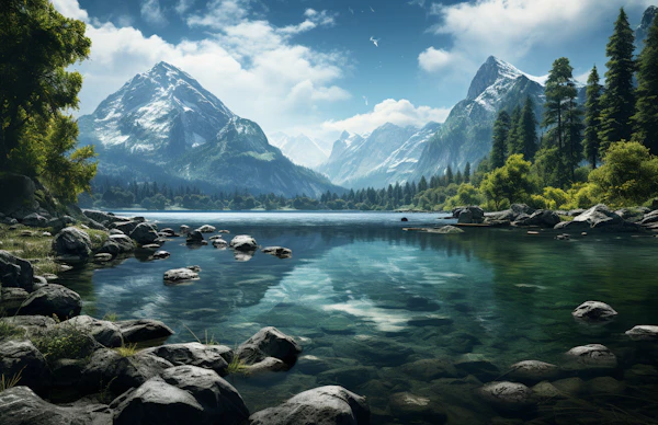 Tranquil Mountain Majesty