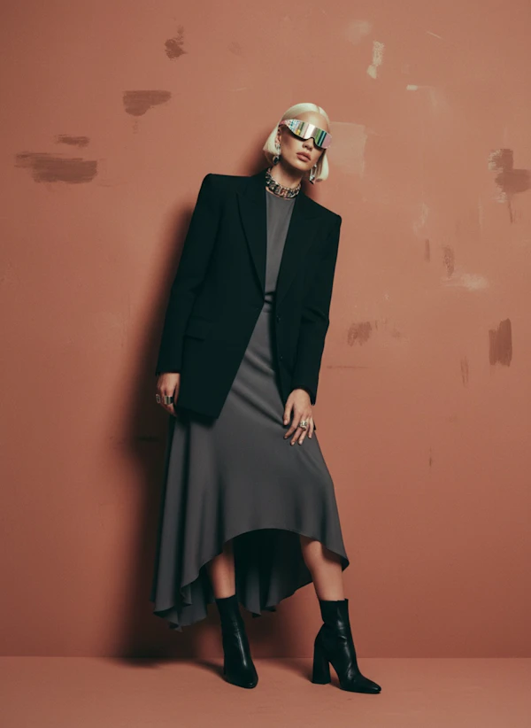 Avant-Garde Fashion Pose