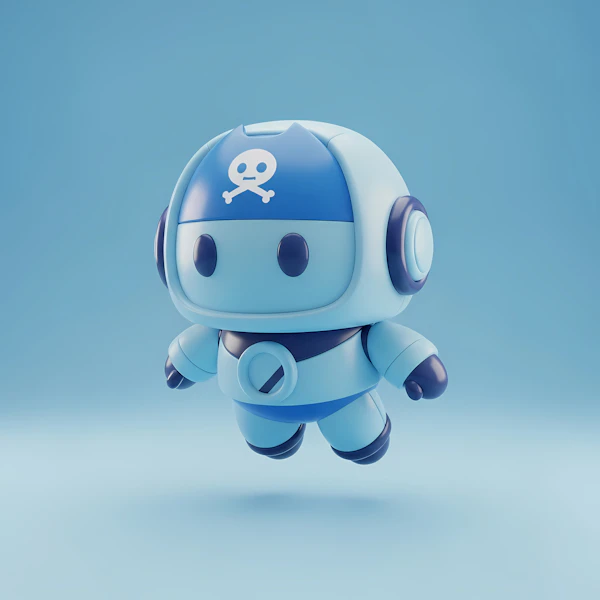 Cartoon Robot Render