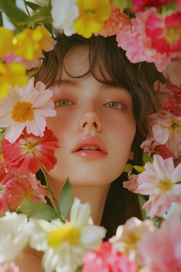 Floral Portrait Beauty