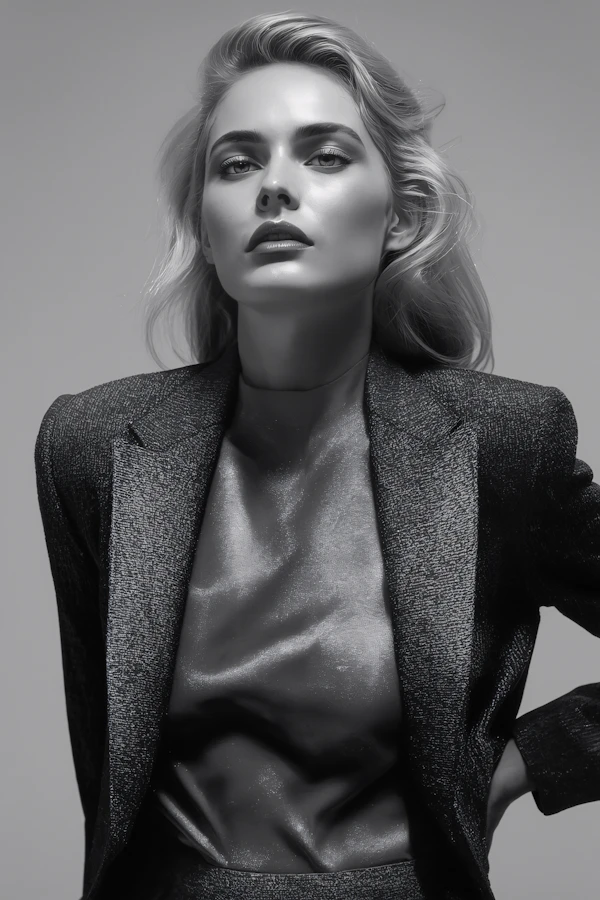 Elegant Monochrome Portrait
