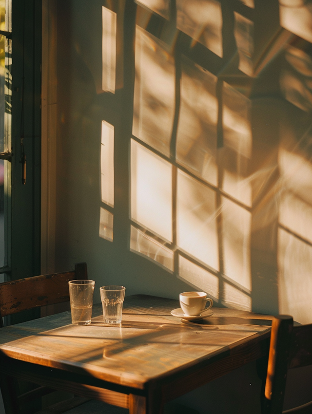 Tranquil Afternoon Coffee Scene