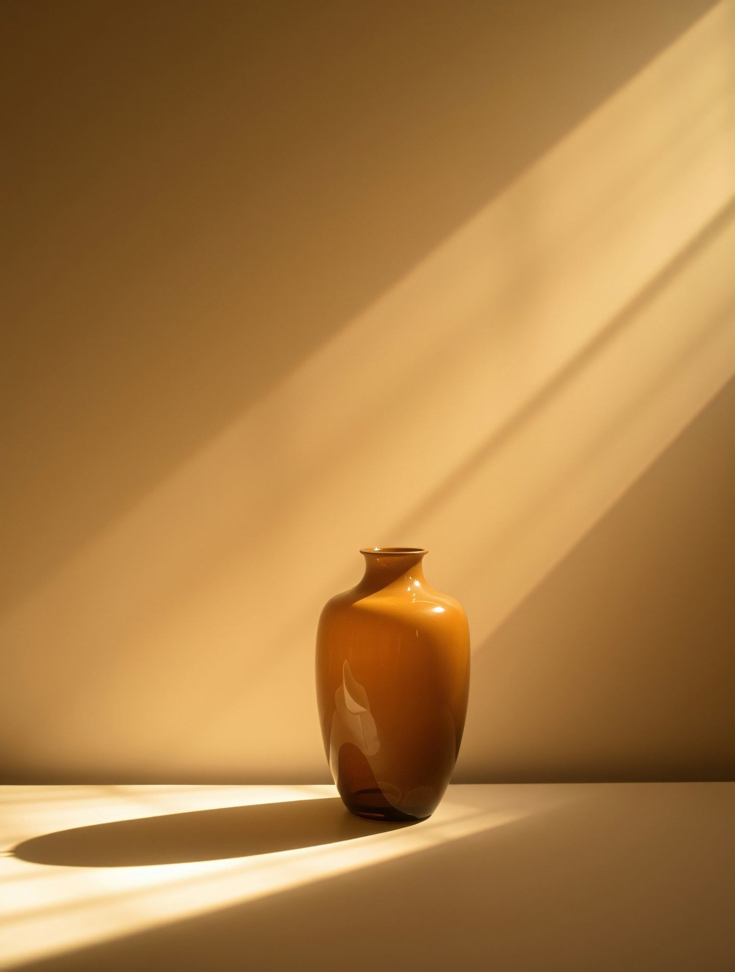 Elegant Vase in Golden Light