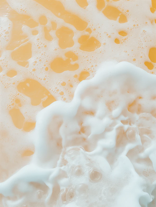 Foamy Liquid Close-Up
