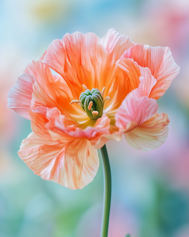 Vibrant Poppy Close-Up