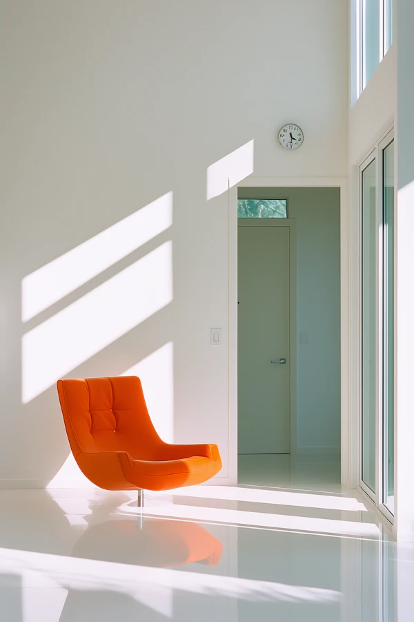 Minimalist Orange Chair