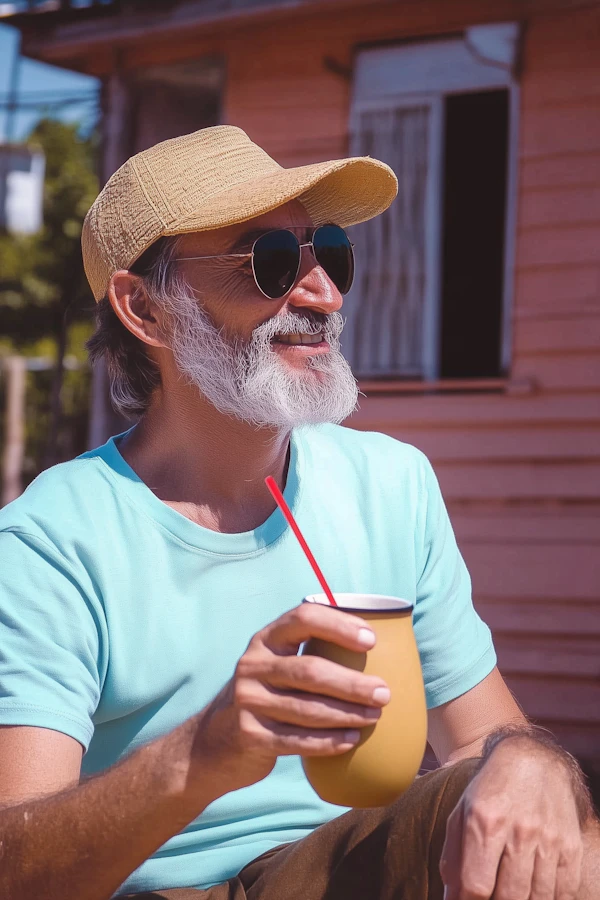 Man Relaxing Outdoors