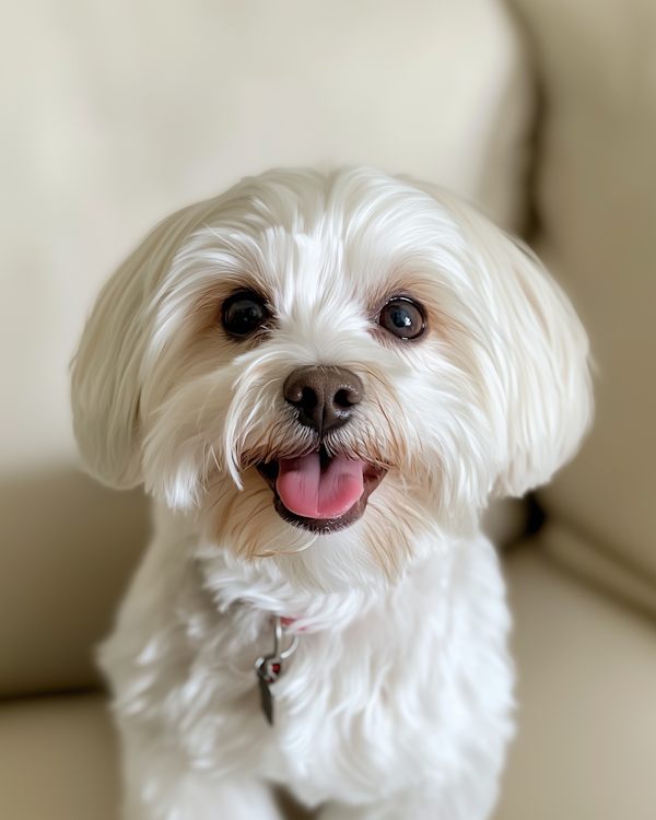 Happy Fluffy Dog