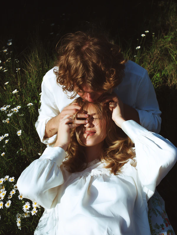 Couple in Sunny Meadow