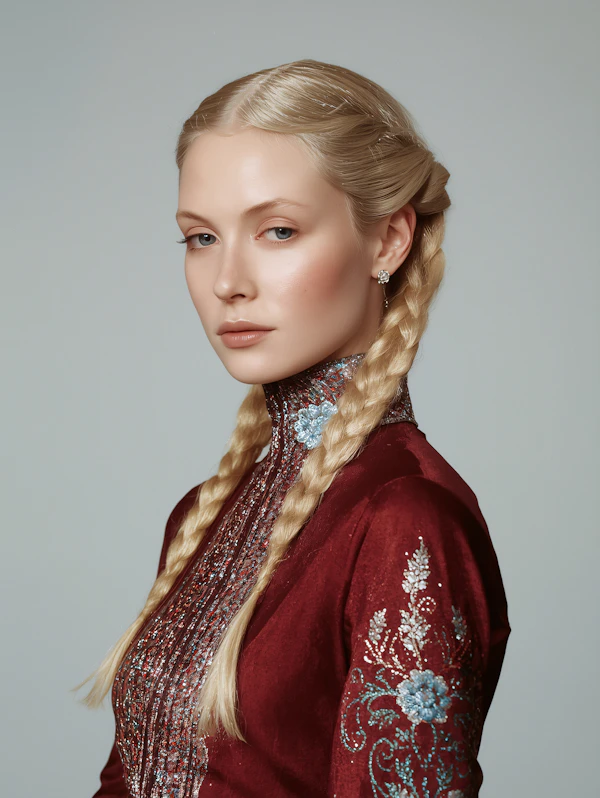Elegant Braided Portrait