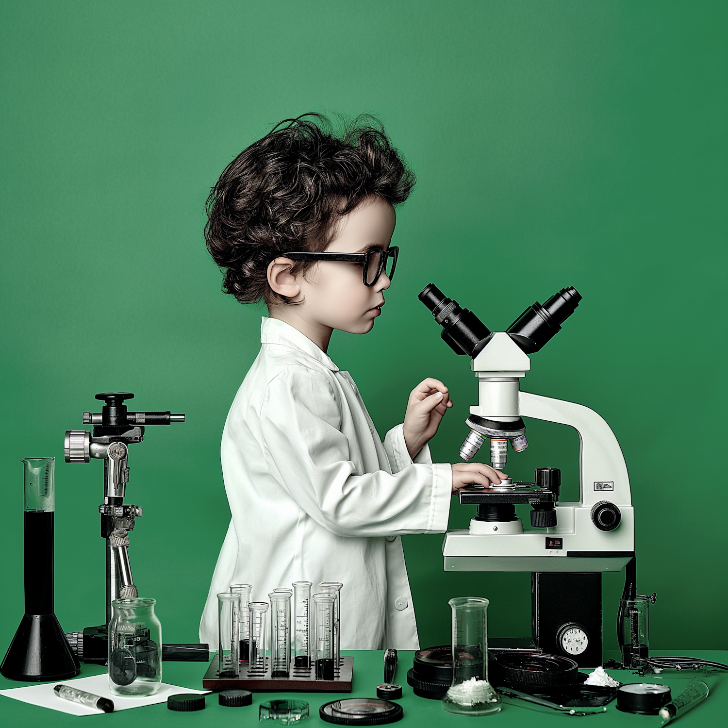 Young Scientist at Work