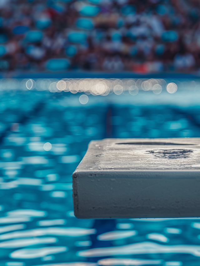 Starting Block at Swimming Pool