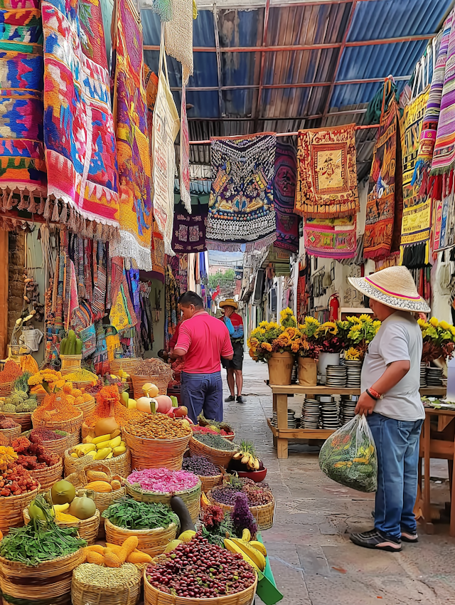 Traditional Market Scene